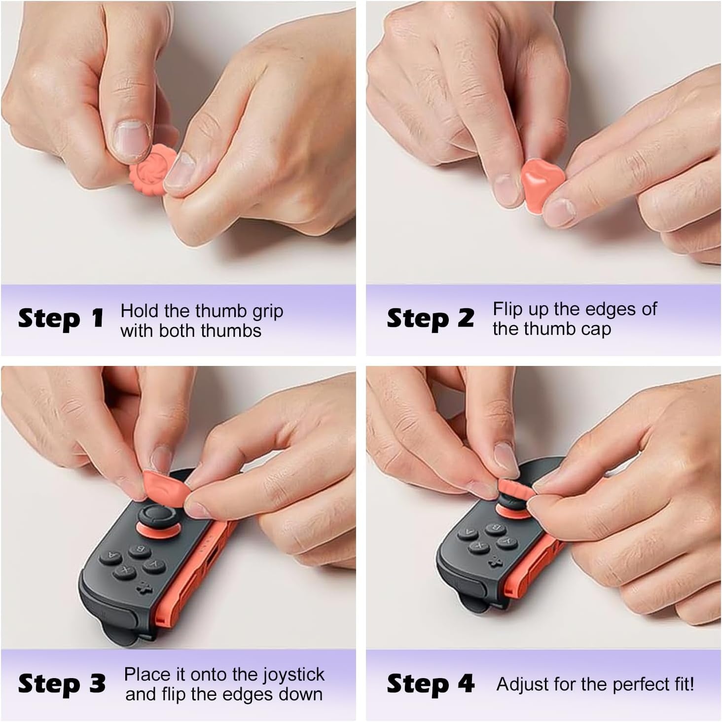 Thumb Grips Set for Nintendo Switch 2/Pro, Anti-Slip Joycon Controller Caps, Ergonomic Design, Enhanced Gaming Grip, Thumb Grip Caps, Switch 2 Joystick Caps, Colorful, 3 Pairs (6 PCS) - Image 8