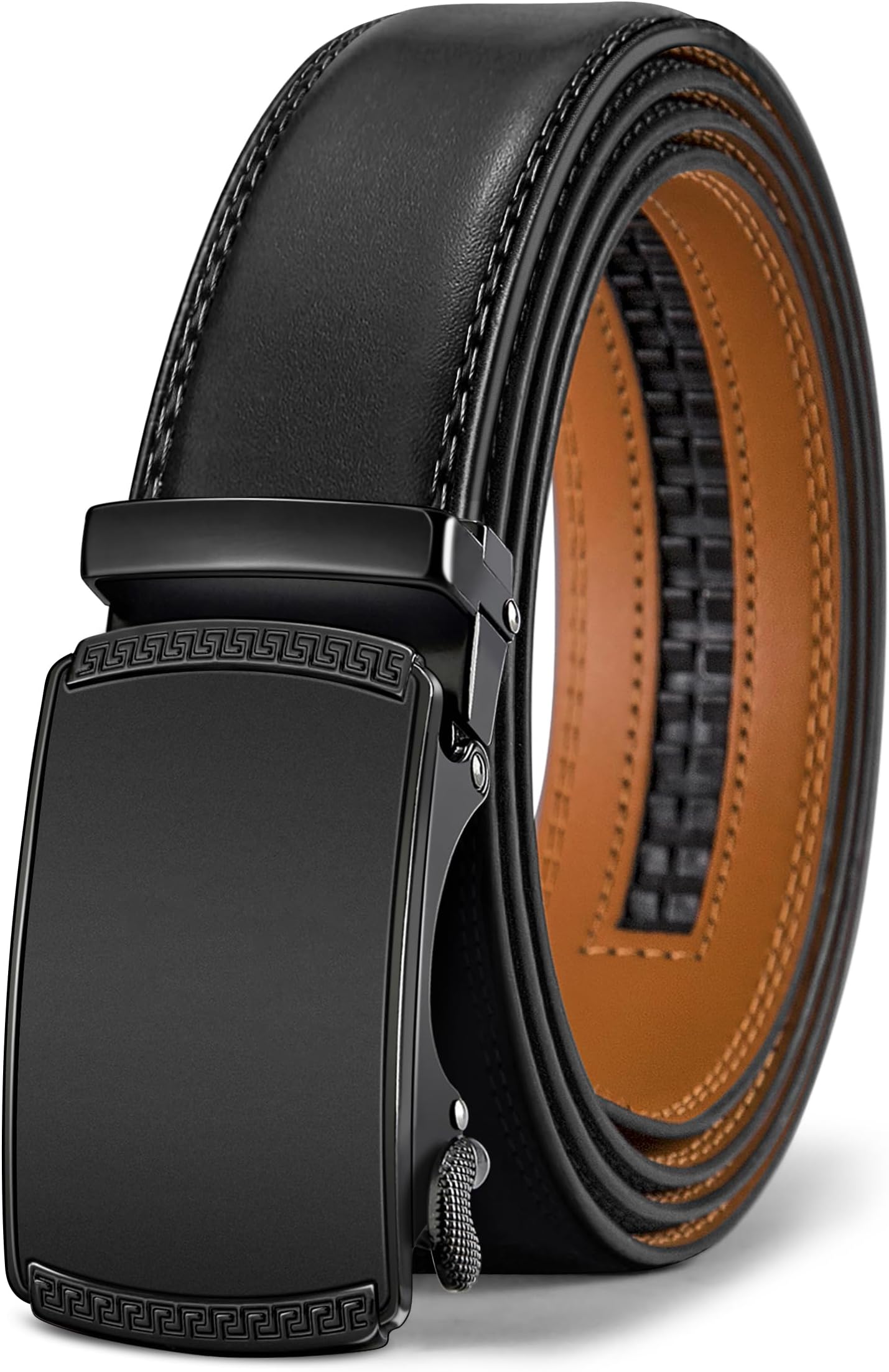 BULLIANTMen's Belt,Slide Ratchet Belt For Gift Men Dress Pant Shirt Oxfords,Trim To Fit