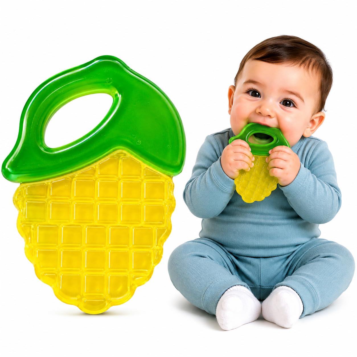 SHOPPOFOBIX Silicone Remote Teether for Baby,for 3+ Months and 6 to 12 Months Baby,Skills Development,Colour & Shape TV Remote,Teething Toys for Activity Babies and Toddlers (Yellow)-image-24
