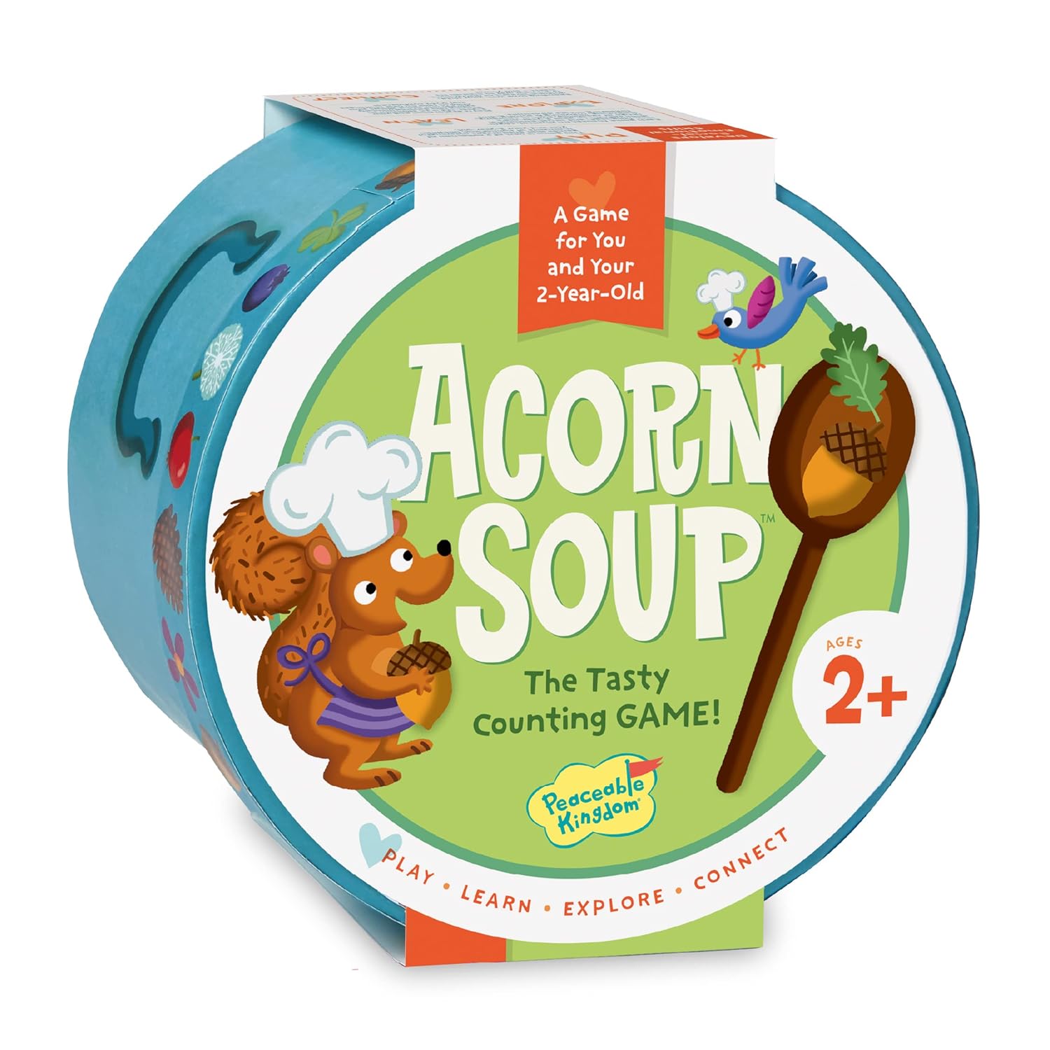 Peaceable Kingdom Acorn Soup Game - Educational Games for Toddlers, Includes Instructions and Parent Guide - 2 Year Old and Up