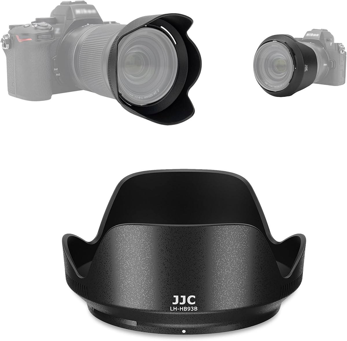 JJC HB-93B Reversible Lens Hood for Nikon NIKKOR Z 24-105mm f/4-7.1 Lens | Replaces Nikon HB-93B Hood, Compatible with 67mm Filter/Cap for Nikon ZR Zf Z5 II Z6 III Z7 II Z8 Z9 Cameras, No Vignetting