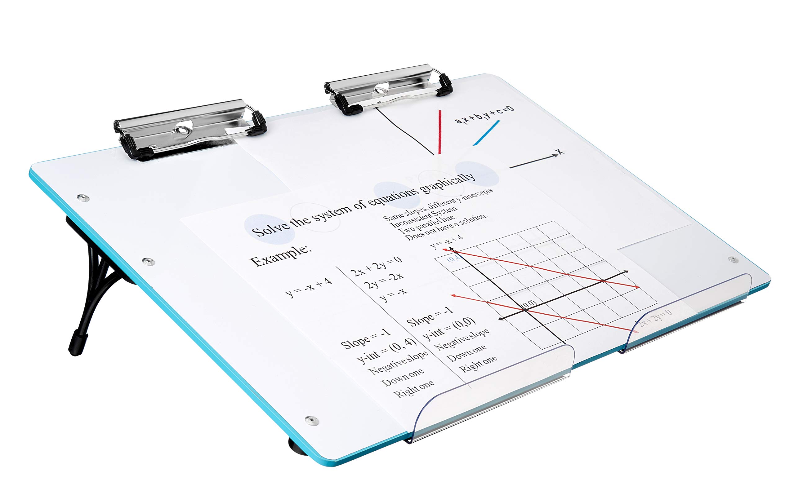 Visual Edge Slant Board Adjustable, Portable Workstation with WhiteBoard and 22