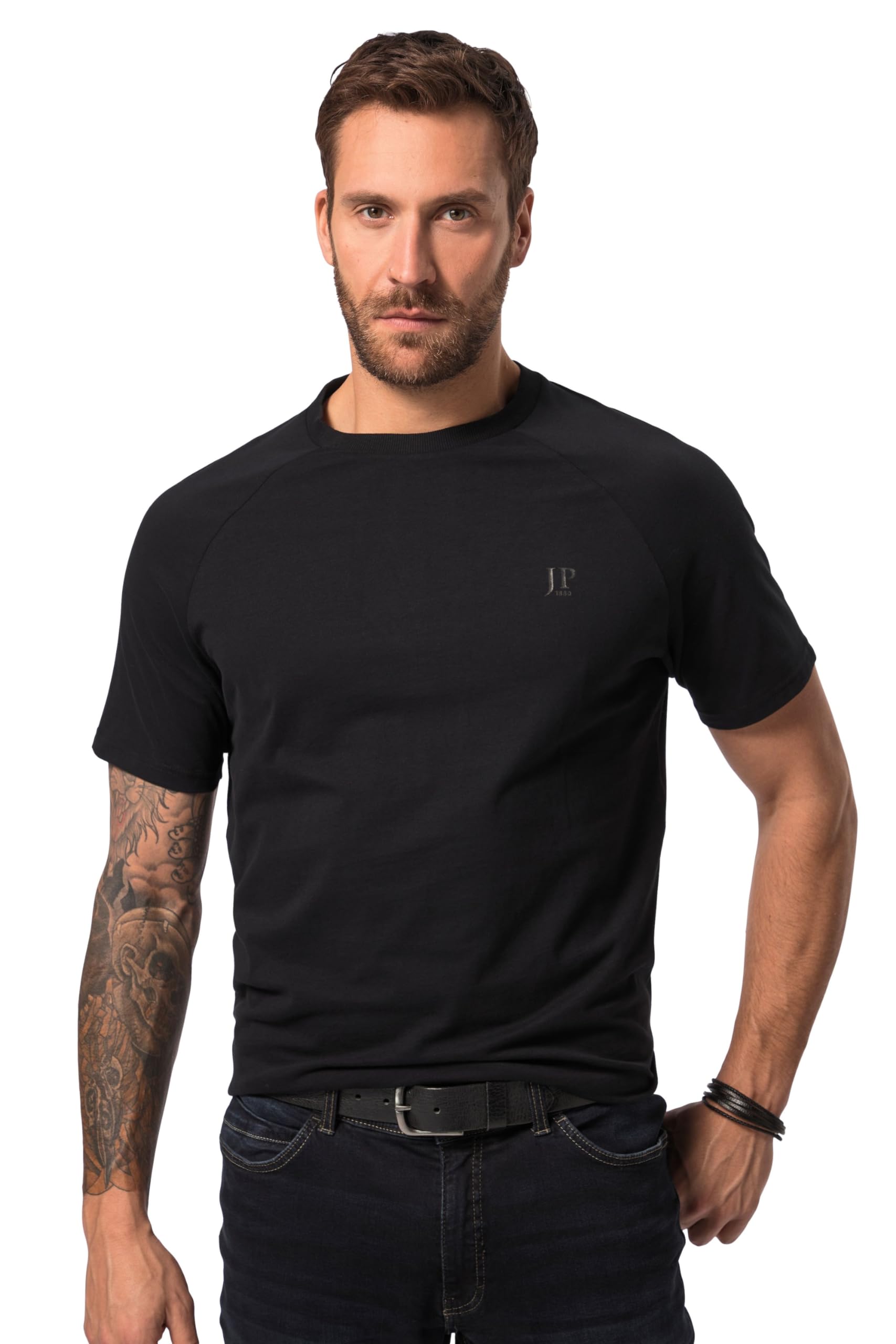 JP 1880 Herren große Größen Übergrößen Menswear L-8XL T-Shirt, Basic, Halbarm, Rundhals 825531