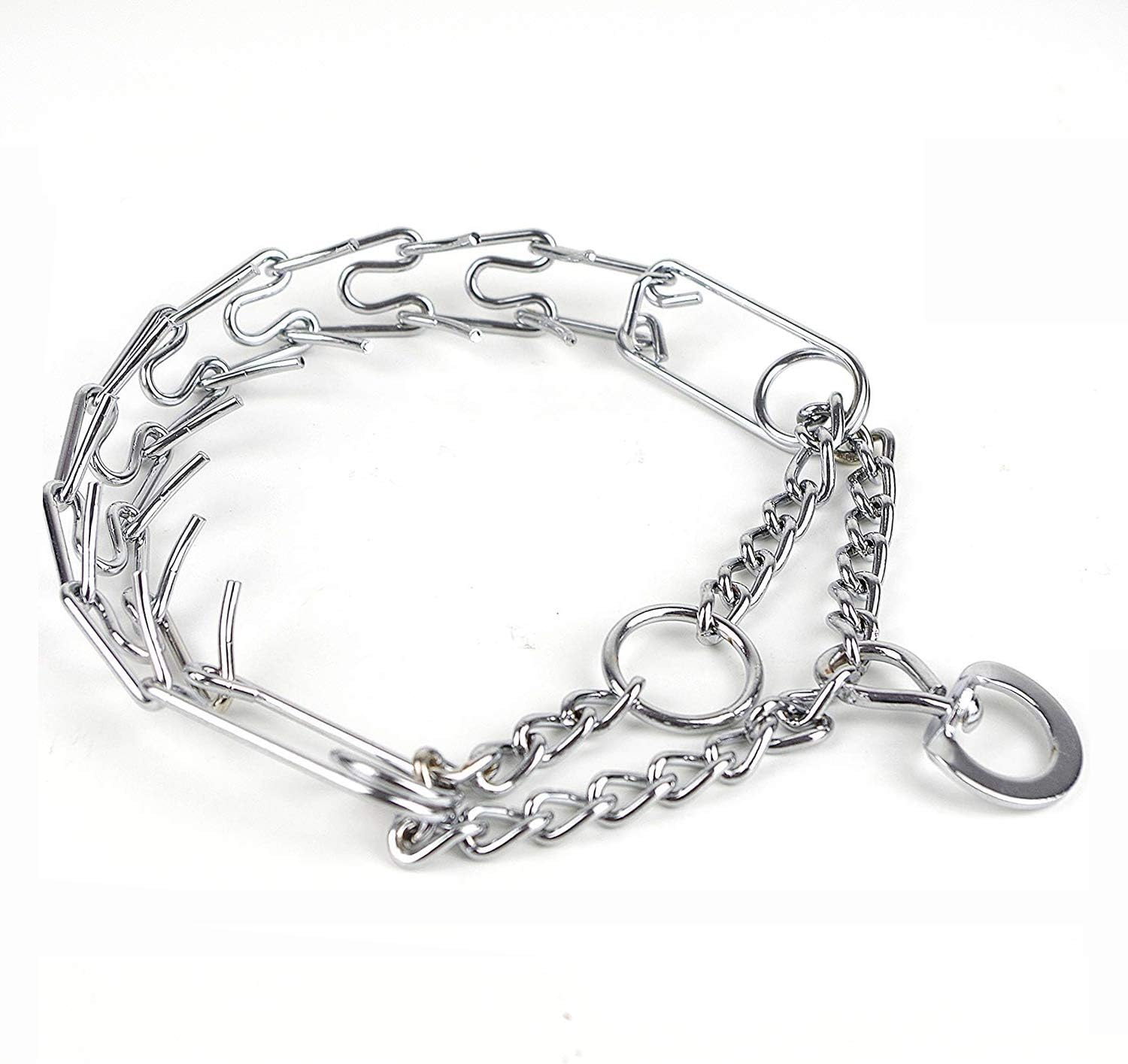 PUPWE Prong Collar, Adjustable Prong Training Collar,Pinch Collar for Dogs, Dog