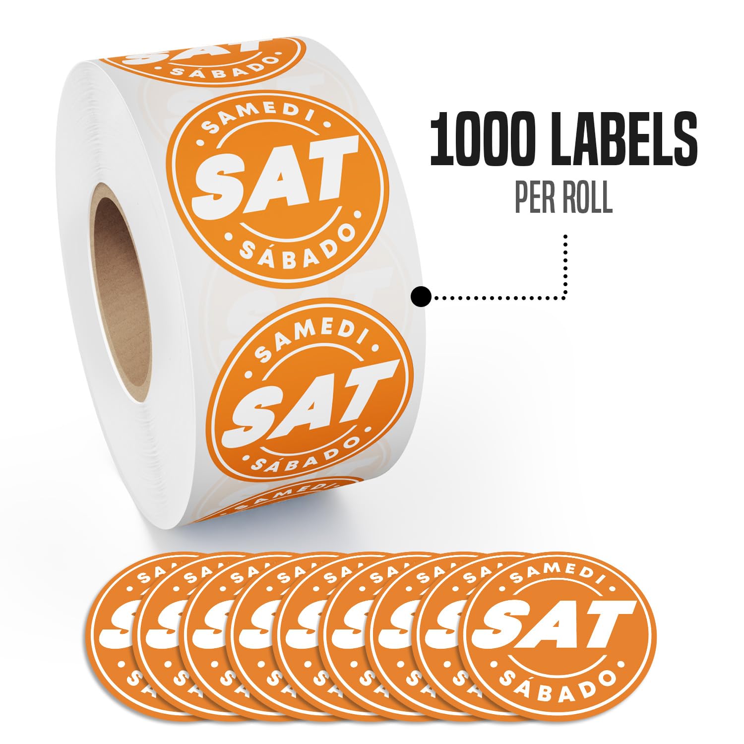 Snapklik.com : Easy Identification Date Stickers 7,000 Days Of The Week ...