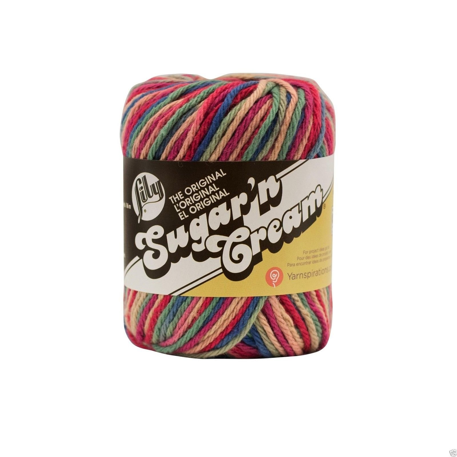 Lily Sugar 'n Cream Ombre Knitting Wool Yarn 56.7g - 190 Painted Desert Ombre