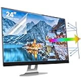 24 Inch Anti Blue Light Screen Protector for Standard or Curved, Eye Protection Anti Glare Screen Protector for 24'' Sceptre/LG/Dell/HP/Acer/ViewSonic/ASUS/Aoc/Samsung Monitor with 16:9 Aspect Ratio
