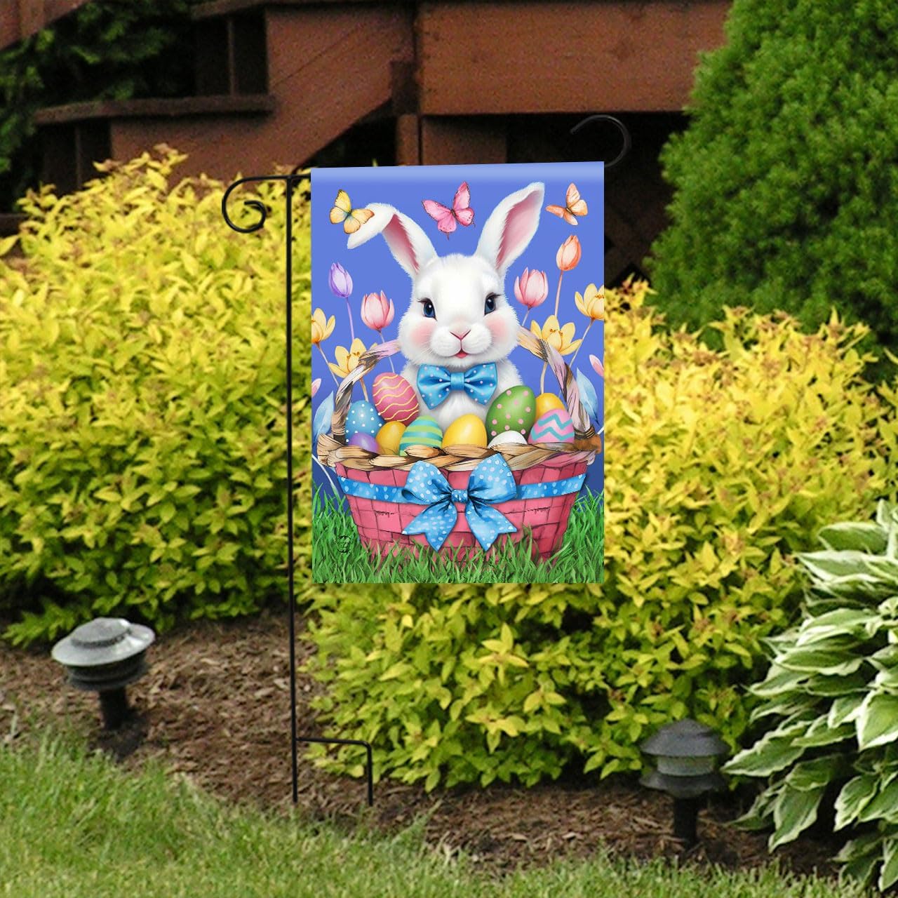 Briarwood Lane Easter Bunny Basket Garden Flag