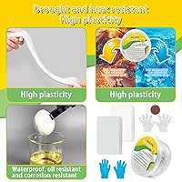 Vista 3 de Masilla para esculpir arcilla compuesto para esculpir, modelar, construir, reparar, auto-endurecimiento repara fácilmente metal, madera, azulejos