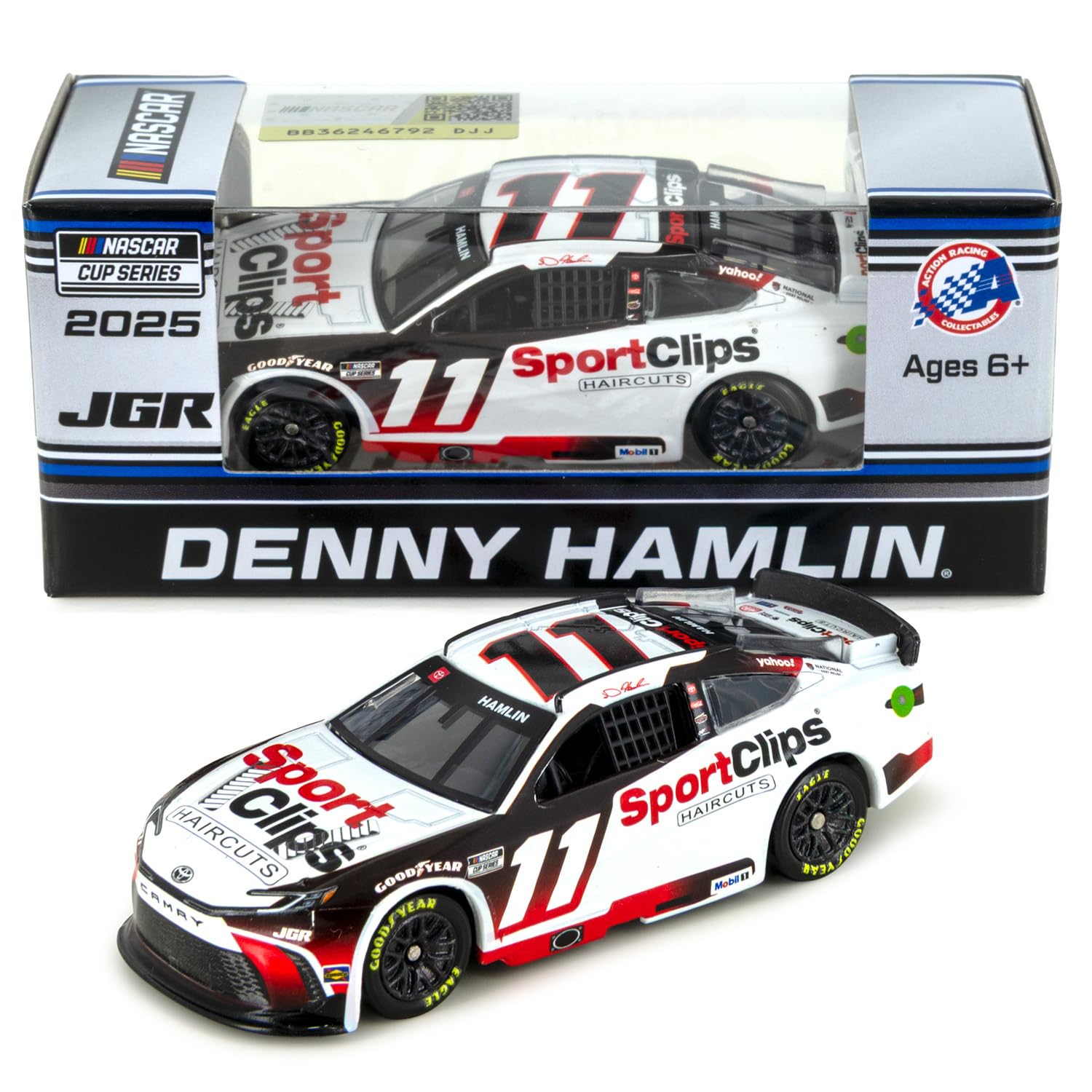 Denny Hamlin 2025 Sport Clips ARC Diecast Car 1:64 Scale