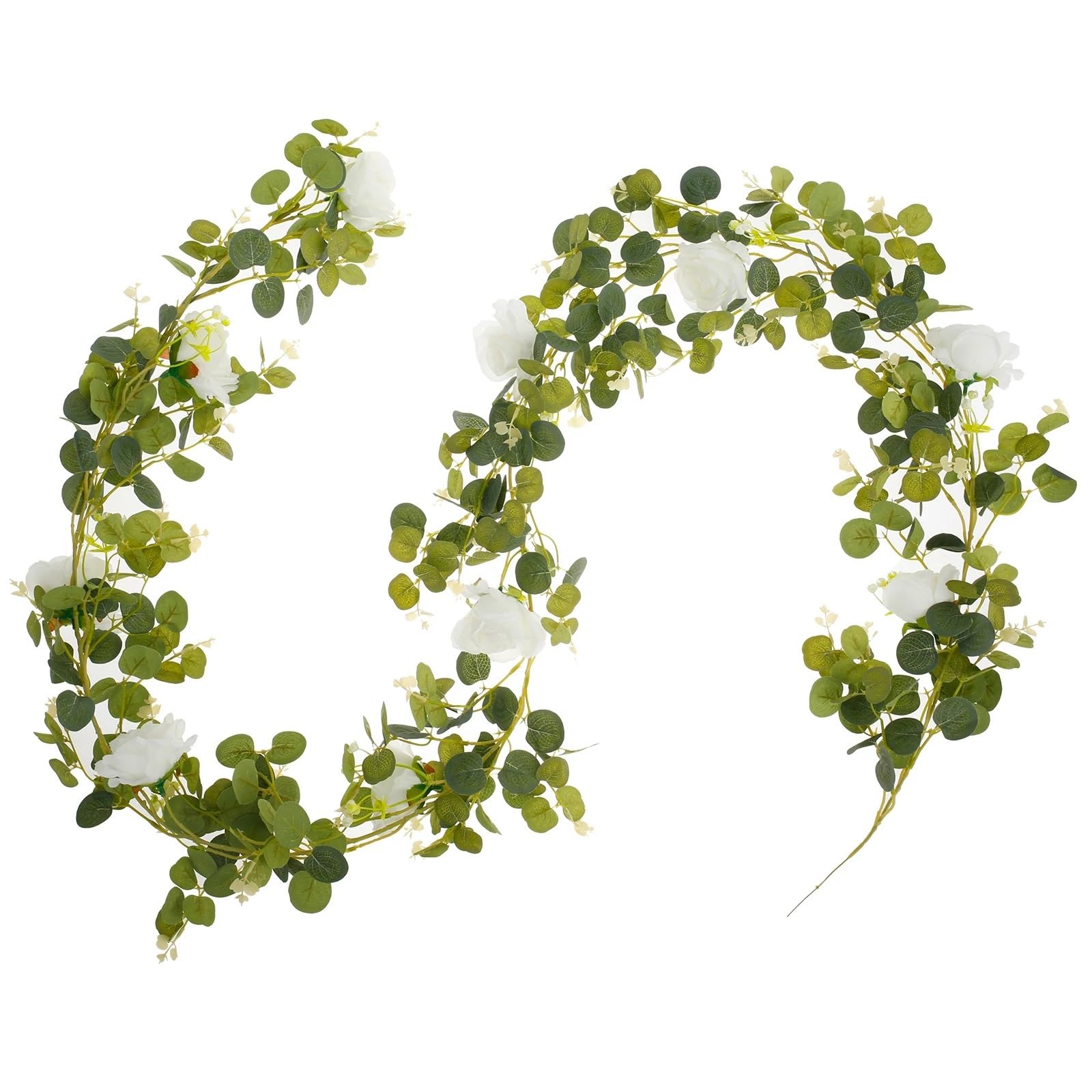 LXLAEOANG Artificial Flowers 1Pc Artificial Leaves Greenery Garland Faux Plant Vines Rose Wedding Home Party Valentine's Day Deco