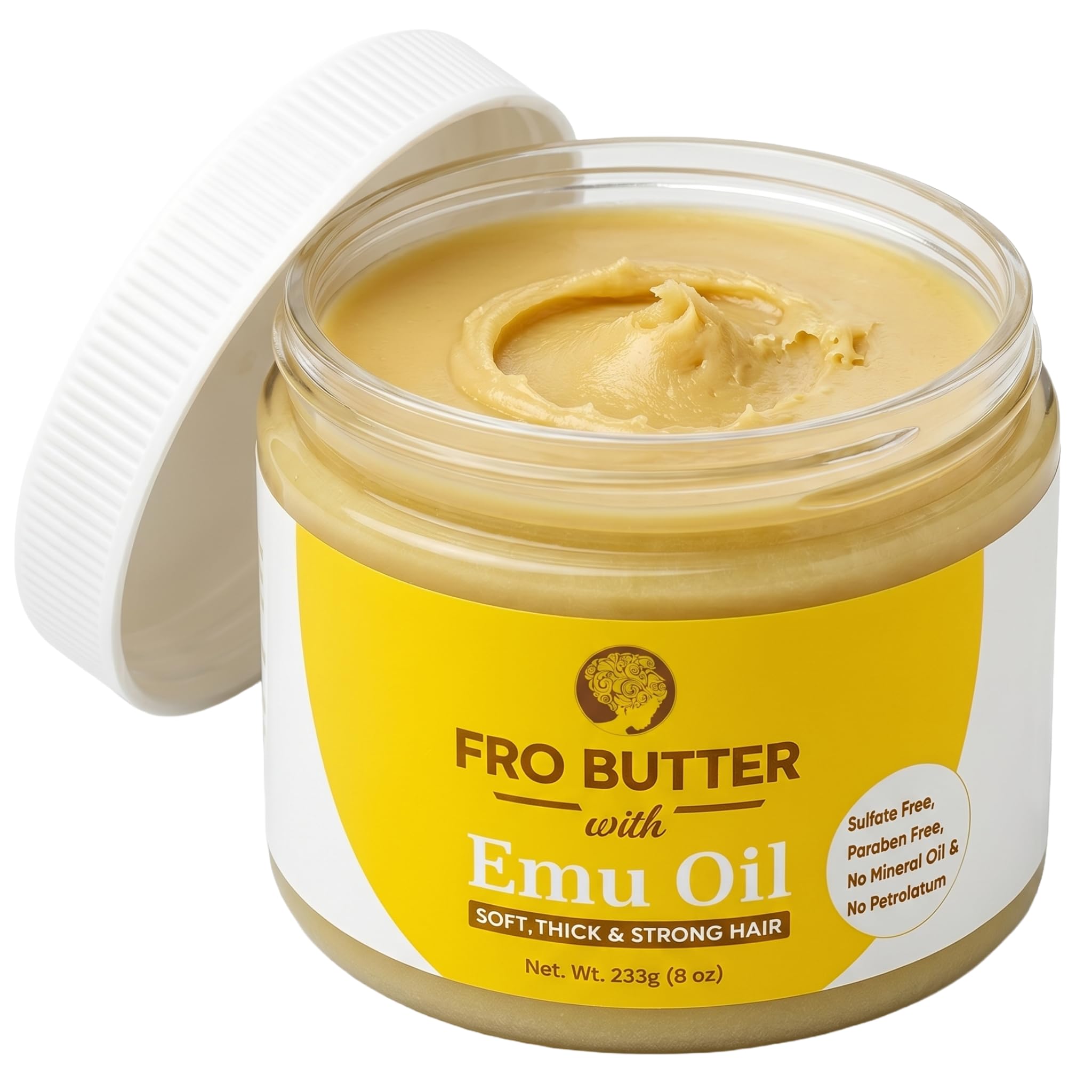 Emu Oil Hair Moisturizer for Coils, Curls, Edges, & Locs, 8oz