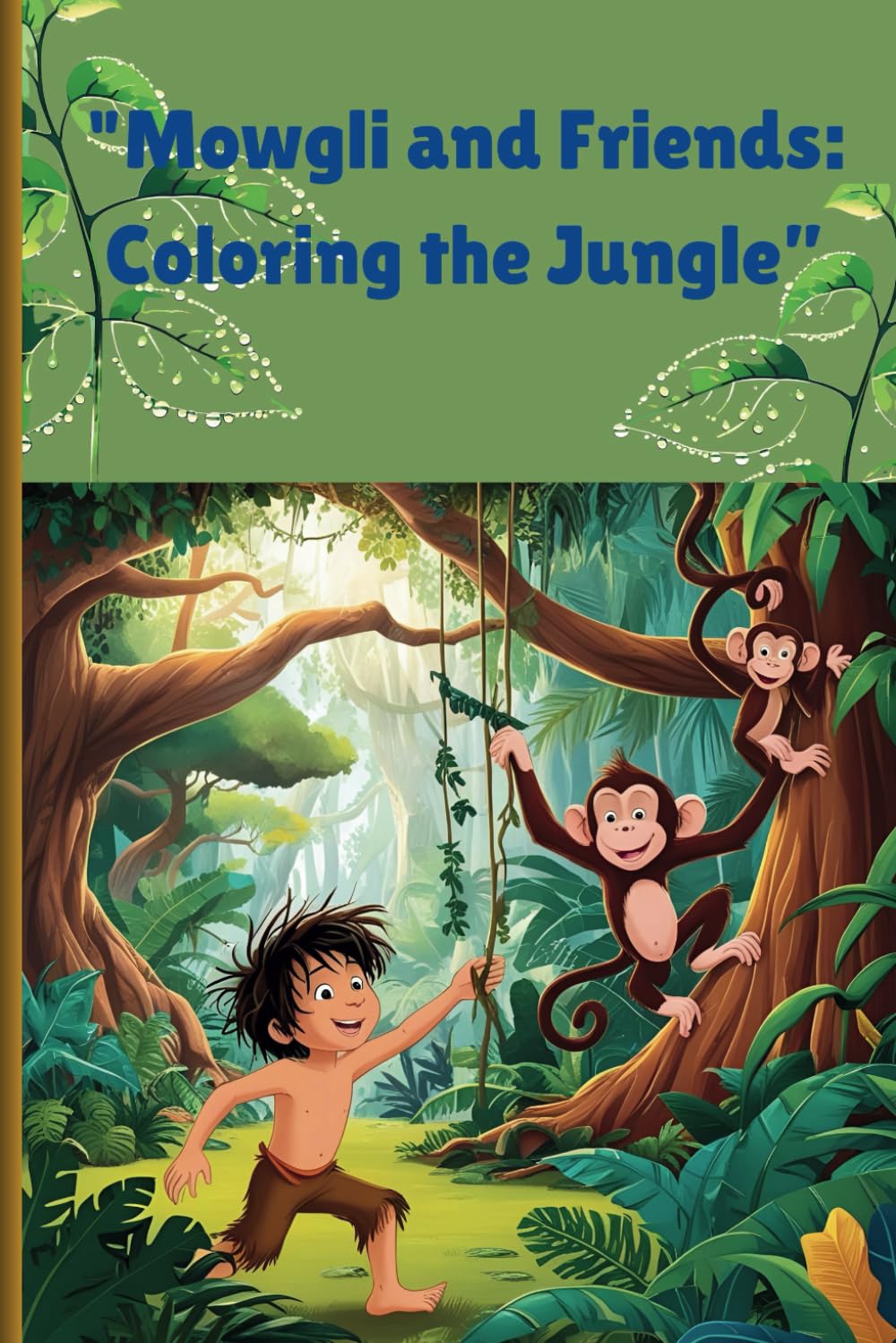 The Wild Life of Mowgli: Color the Jungle!": "A Jungle-Themed Coloring Book Inspired by Mowgli's Adventures