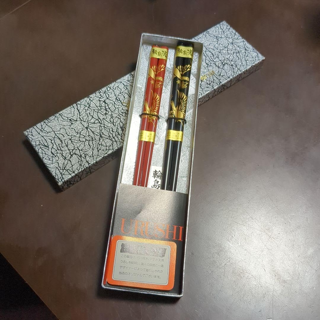 【未使用】特製 輪島塗 輪島本塗　本漆　夫婦御箸　箱入り　稲忠 Amazon.co.jp: 夫婦箸 輪島塗 稲忠漆芸堂 : おもちゃ