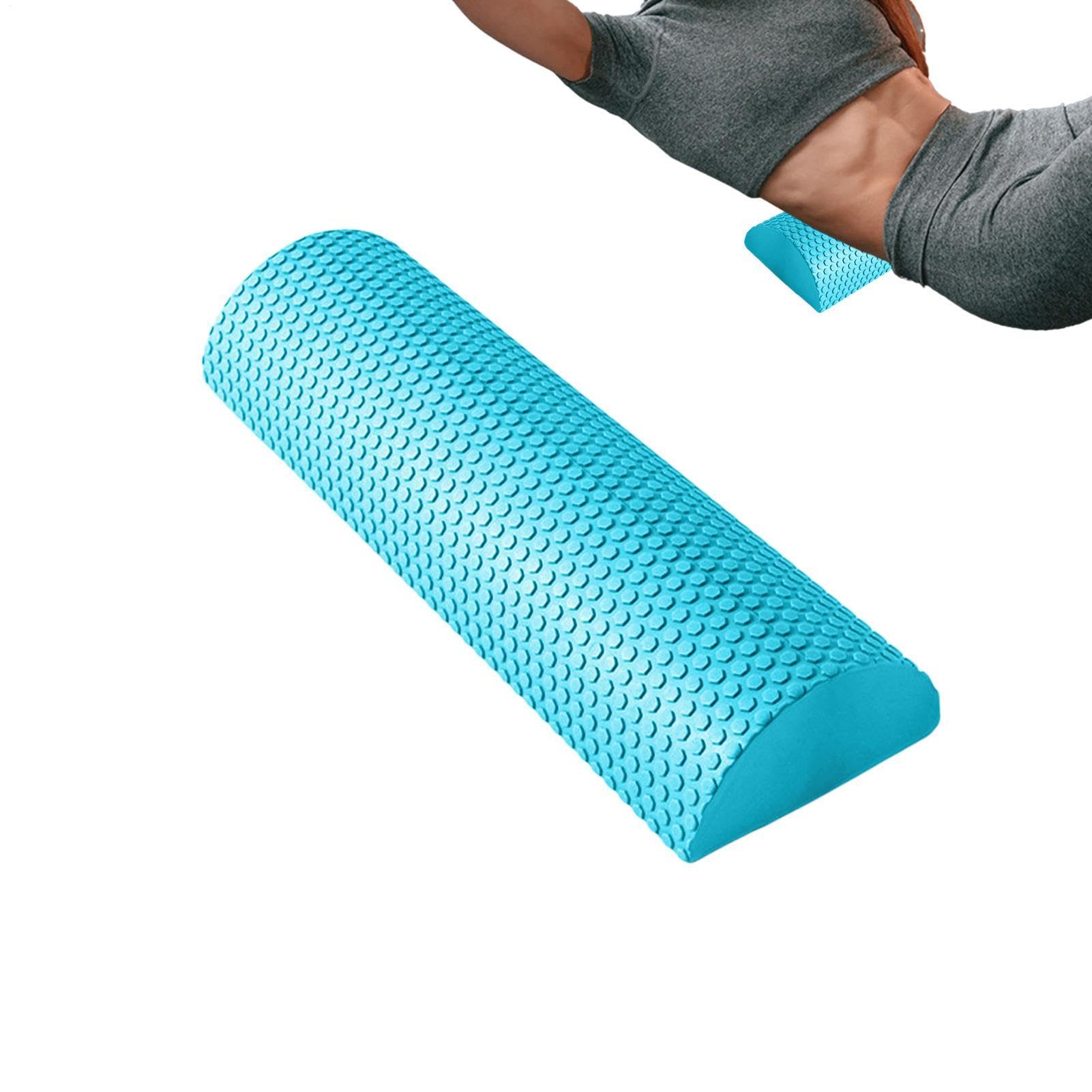 Halbrundrolle Hochdichter Massagezylinder zur Yoga-Trainingsunterstützung | Schaumstoffrolle für Übungen für körperliche Regeneration Stretching Muskeldehnung Yoga Pilates