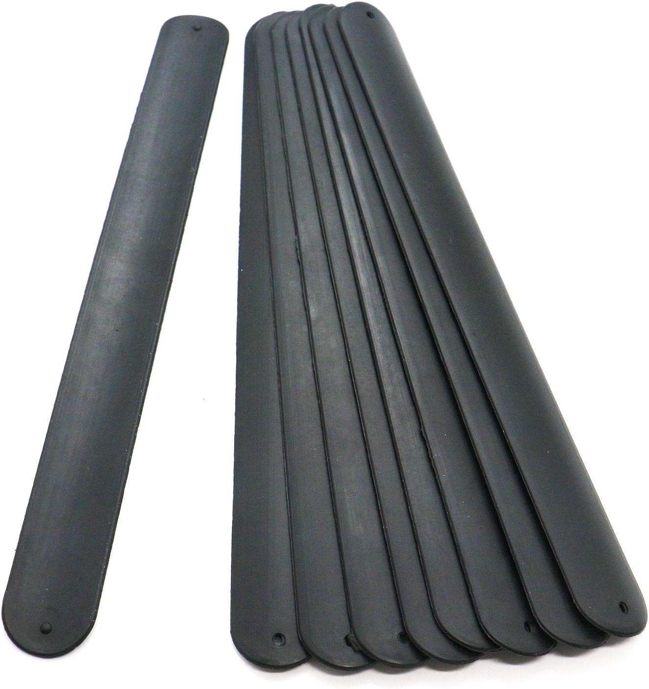 Gonioa 9PCS Black Silicone Slap Bracelets Wristband Magic Bracelet Wrist Bands Party Wrist Strap