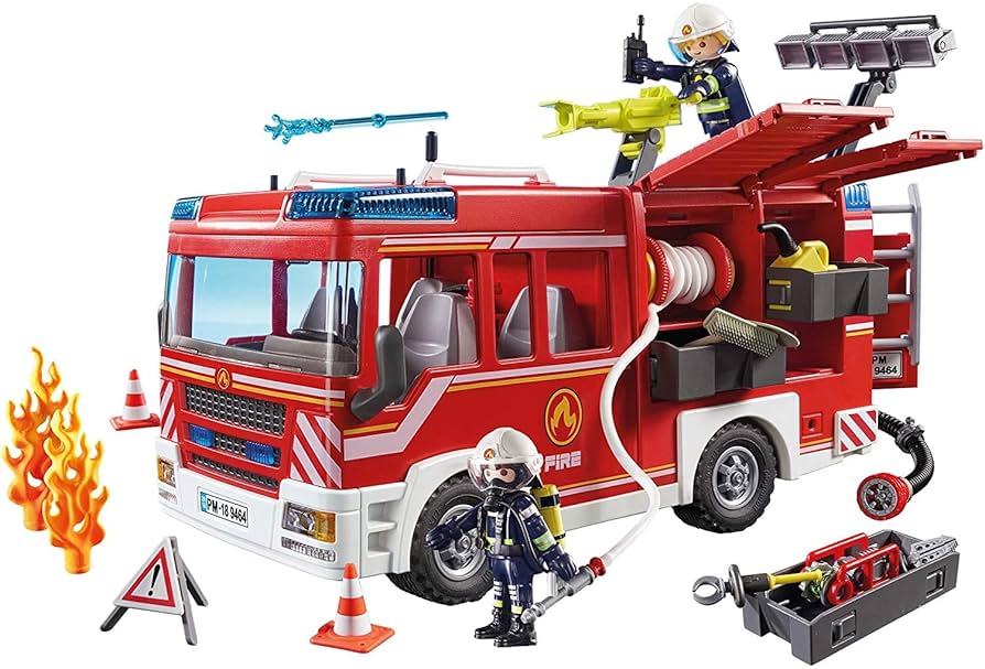Playmobil 消防署セット 9462 181パーツ Playmobil 消防署セット 9462 181パーツ Amazon.com: Playmobil