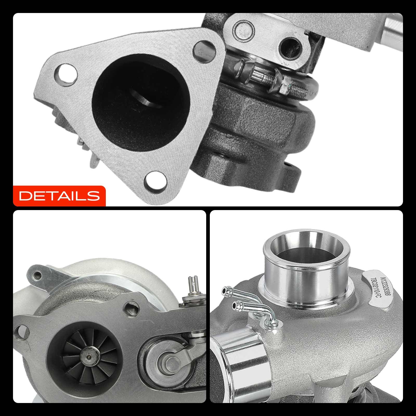 Frankberg Turbocompressore 49135-02110 | Compatibile con: Pajero Sport I K7 K9, L200 K5T K6T K7T, H-1 Box A1, Galloper JK-01, Autobus H-1/Starex A1