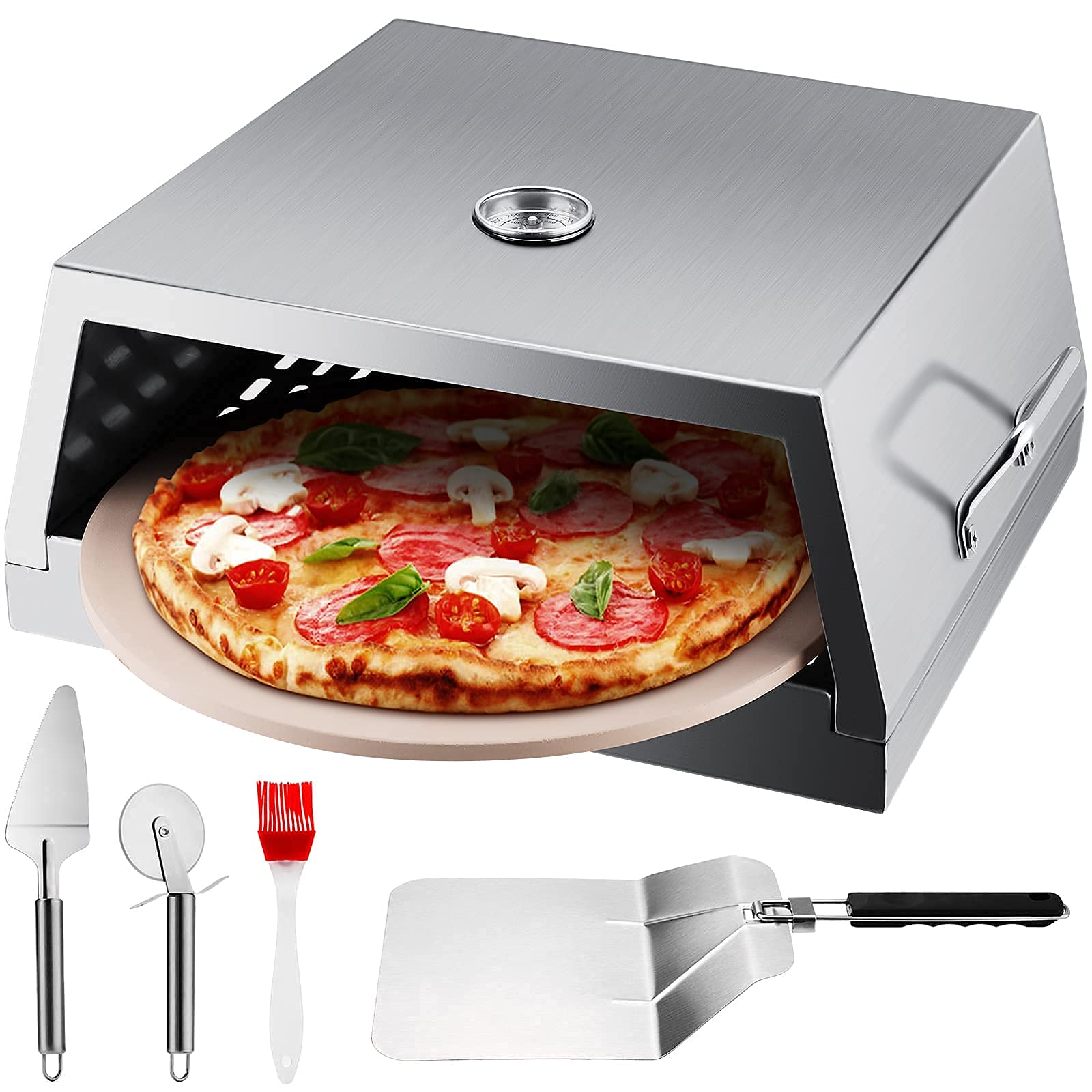 Buy New BBQ Pizza Oven Kit PSL12 Stainless Steel Grill Top Pizza Oven