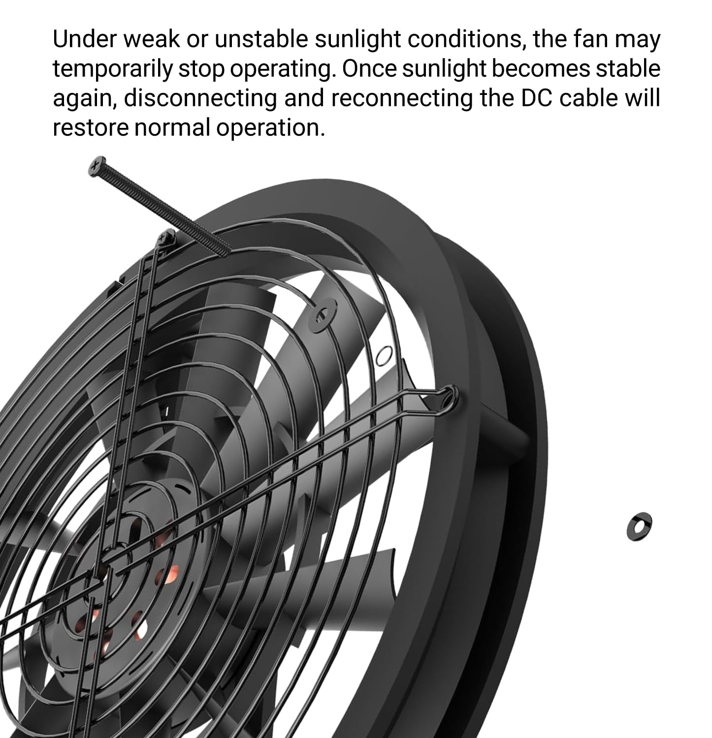 Solar Ventilator 20W Wetterfester Solar Powered Fan für Hühnerställe Gewächshäuser Schuppen