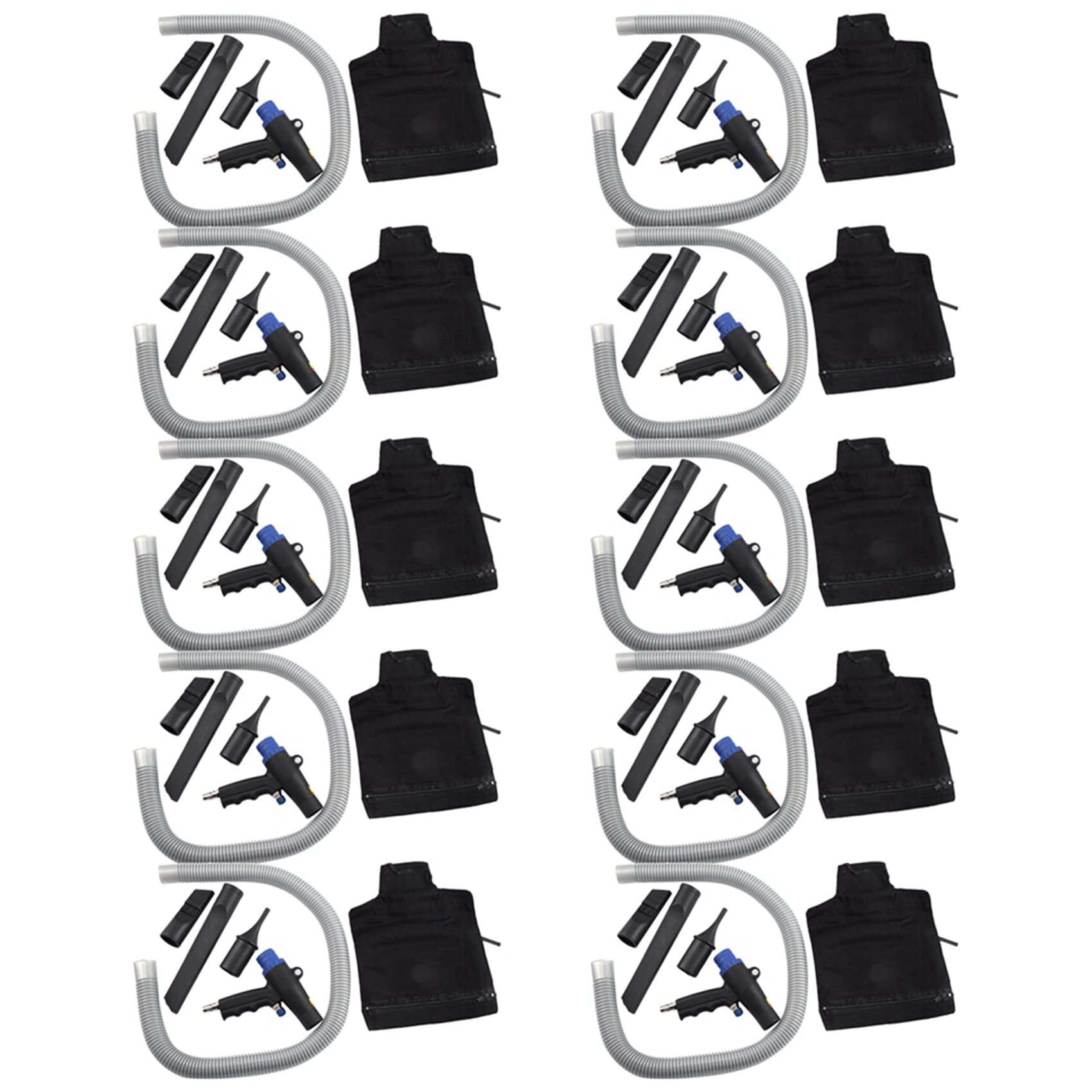Air compresseur 2 en 1 polyvalent pour soufflage pneumatique et aspiration vide 10X