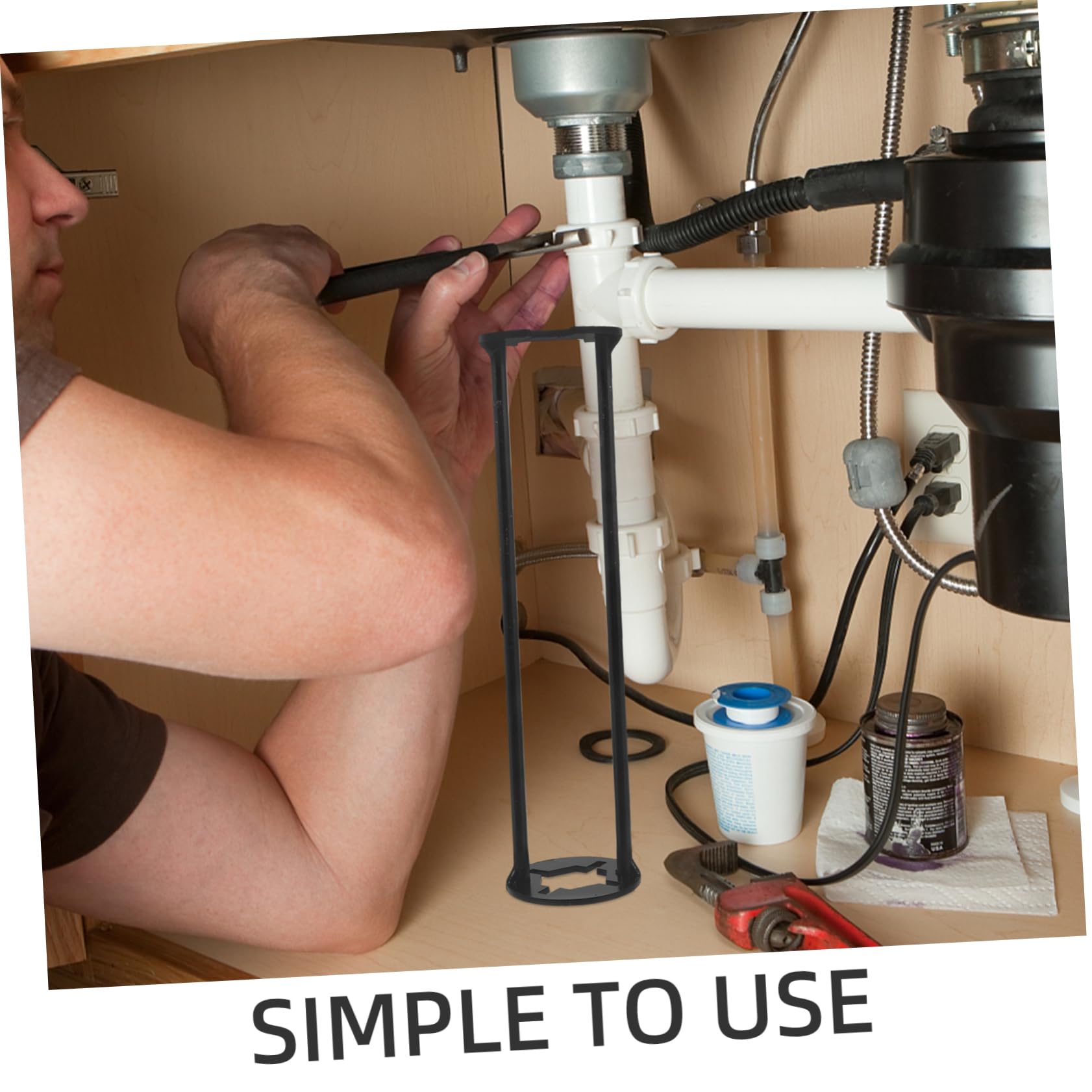Hemobllo 5piezas Llave De Fontanería Multifuncional De Inoxidable Herramienta Para Instalación y Reparación De Fregaderos Compatible Mangueras De Agua Diseño Ergonómico y Duradero