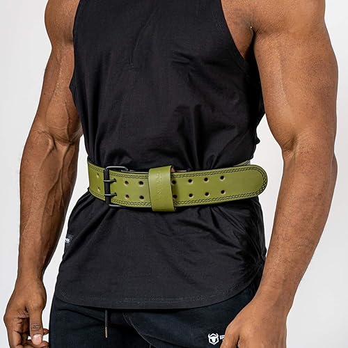 Miniatura 6 de Cinturón de levantamiento de pesas de cuero de 0.276 in (aprobado por IPF, USAPL, USPA, IPL USAW e IWF)  Cinturón de levantamiento de pesas cónico
