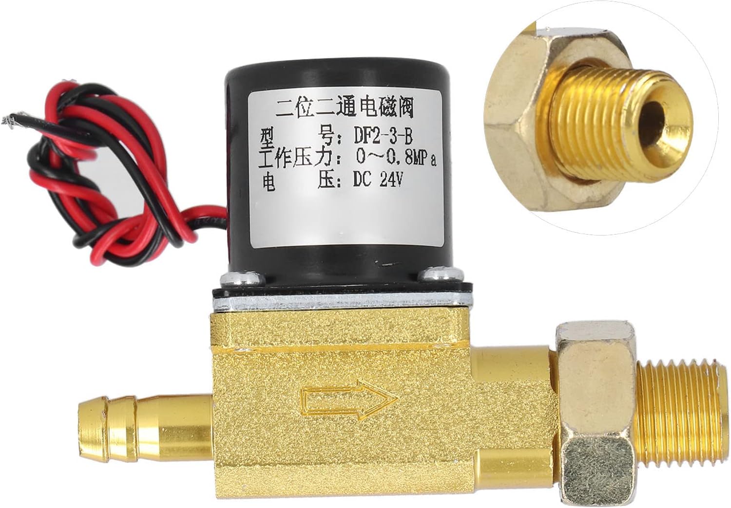 Electric Solenoid Valve Brass Heavy Duty Welding Machine Solenoid Valve for Neutral Gas and Liquid Control in Argon Welding Systems