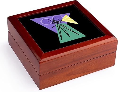 3dRose Cámara de cine retro, joyero jb-38376-1