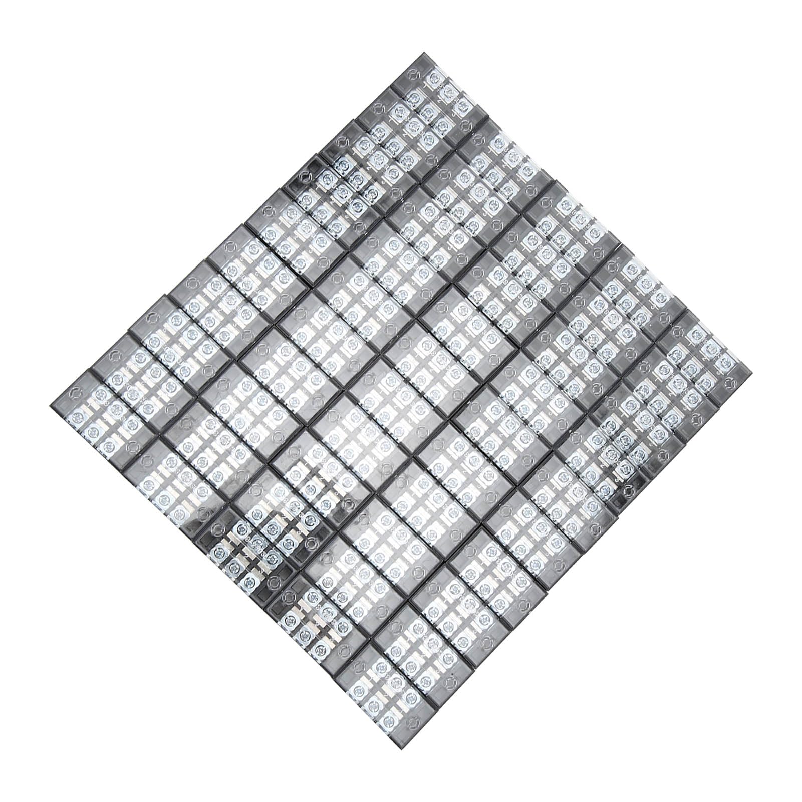 50 Pièces TB-2503L Bornier à Vis Bloc 25A 600V 3 Positions Double Rangée 0.5~2.5mm² Fil Bornier à Vis Blocs Boîtes de Distribution étanches Bornier Bloc de Jonction