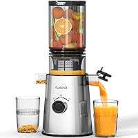 Vista 1 de Cold Press Juicer, Masticating Juicer with Large Feed Chute Fit Whole Fruits & Vegetables，Stainless Steel Slow Masticating Juicer Easy to Clean