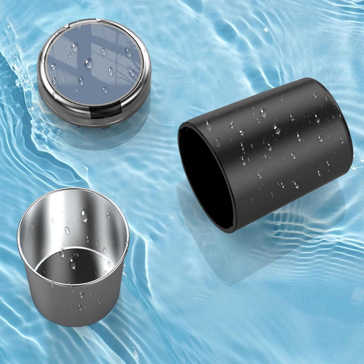 Automotive Ashtray with Bright LED Light and Smell Lid Cup Holder Ashtray Ideal for Driving Cup Holder with Lid for Car