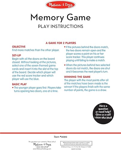 Miniatura 5 de Melissa & Doug Flip to Win Travel Memory Game - Wooden Game Board, 7 Double-Sided Cards Road Trip Essentials for Kids, Hangman for Kids, Memory Toy