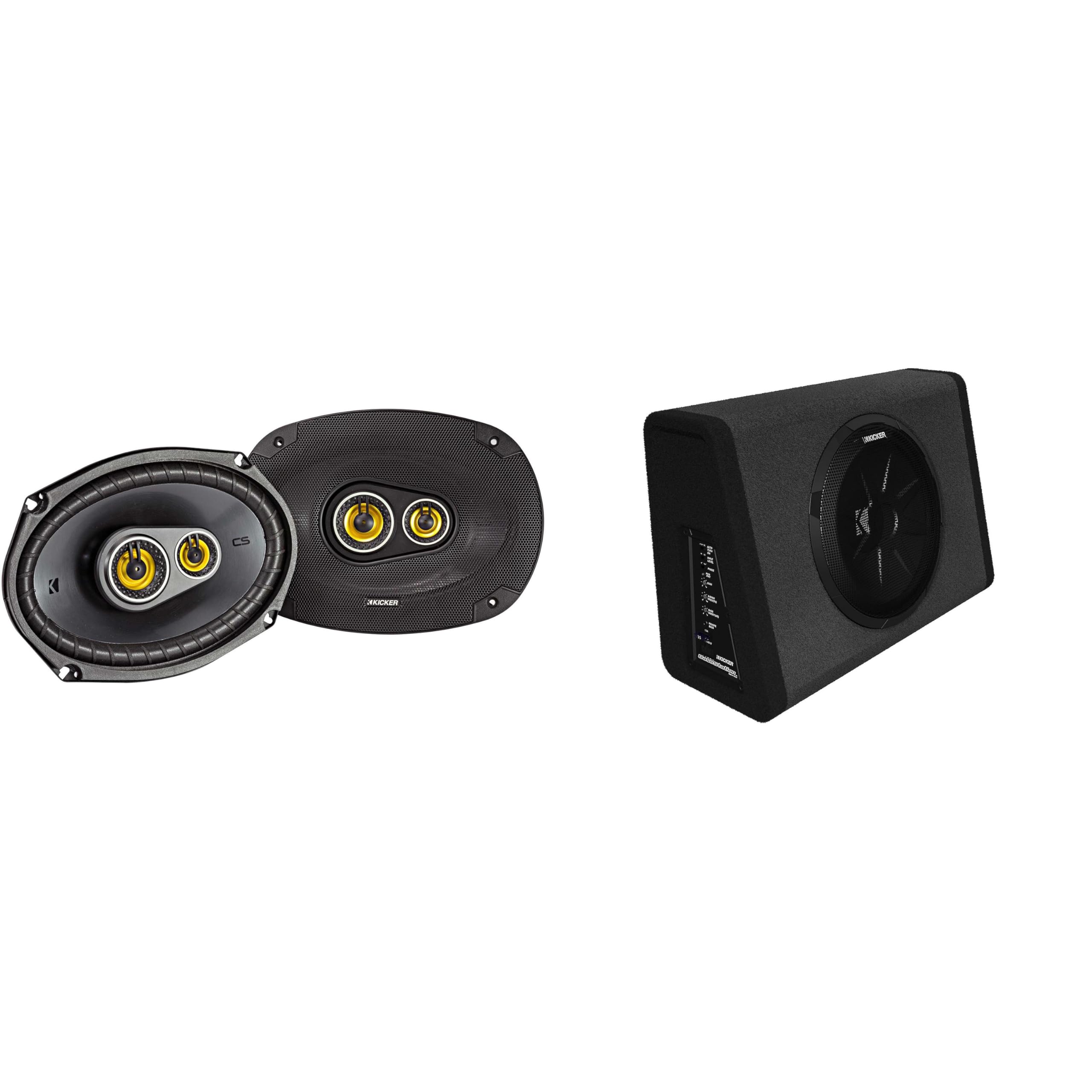 Kicker 11PT250 Powered Sub Enclosure & 46CSC6934 6x9 Bundle