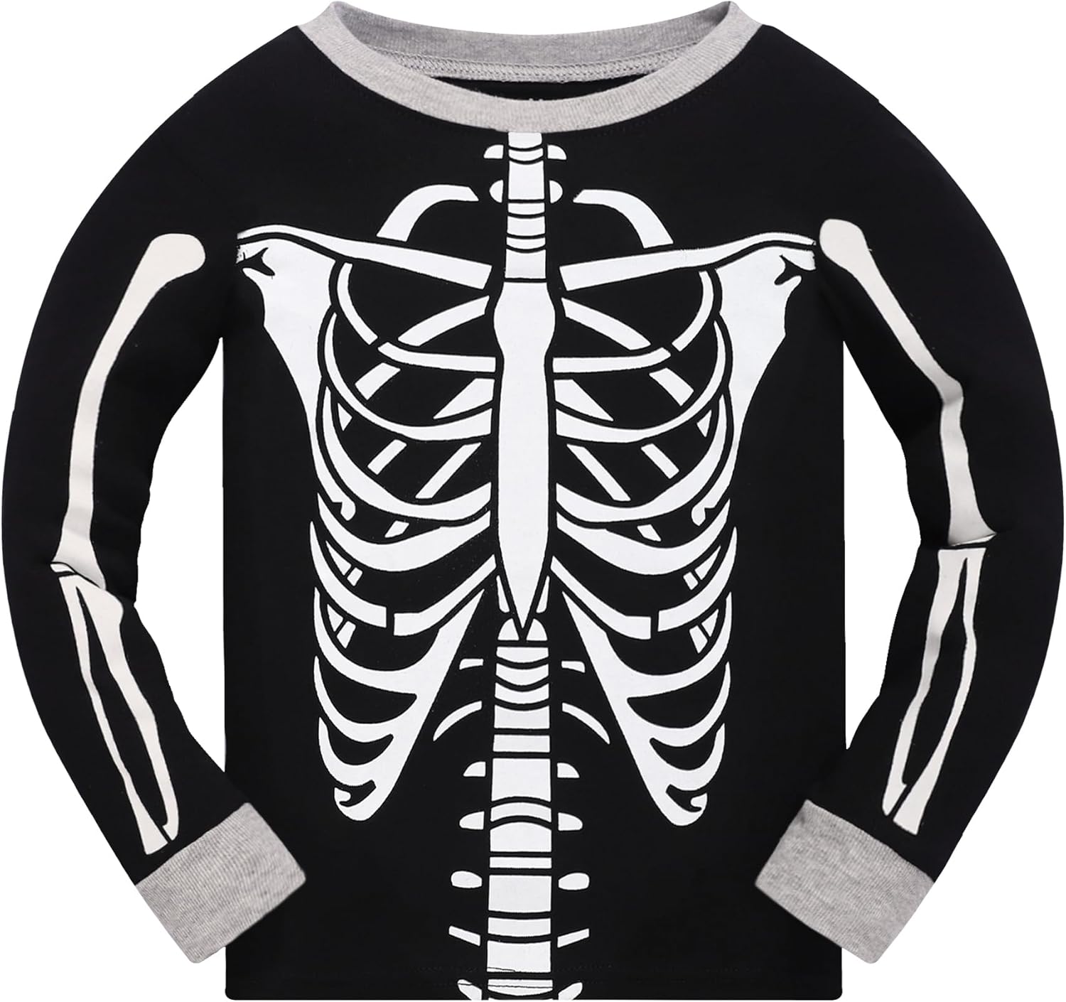 Toddler Boys Skeleton Pajamas Sets Kids Pumpkin Sleepwear Boys Halloween 2 Pcs PJS - Image 8