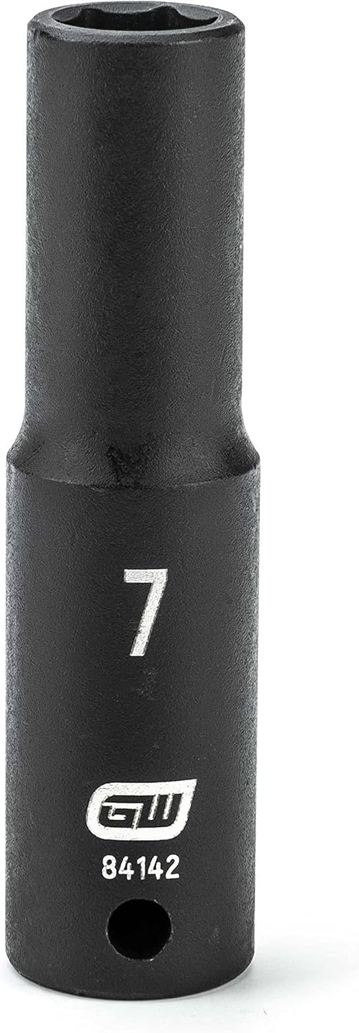 GEARWRENCH 1/4" Drive Deep Impact Metric Socket 7mm, 6 Point - 84142