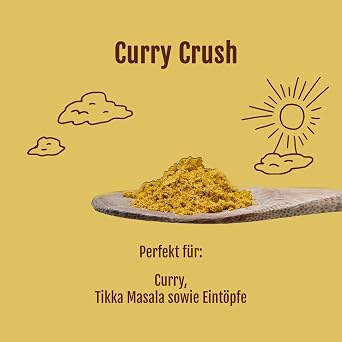 Kotányi Everyday Curry Crush - Indian Spice for Curries Stews & Tikka Masala - With Turmeric Cumin & Cinnamon - Aromatic Spice Blend - 70g