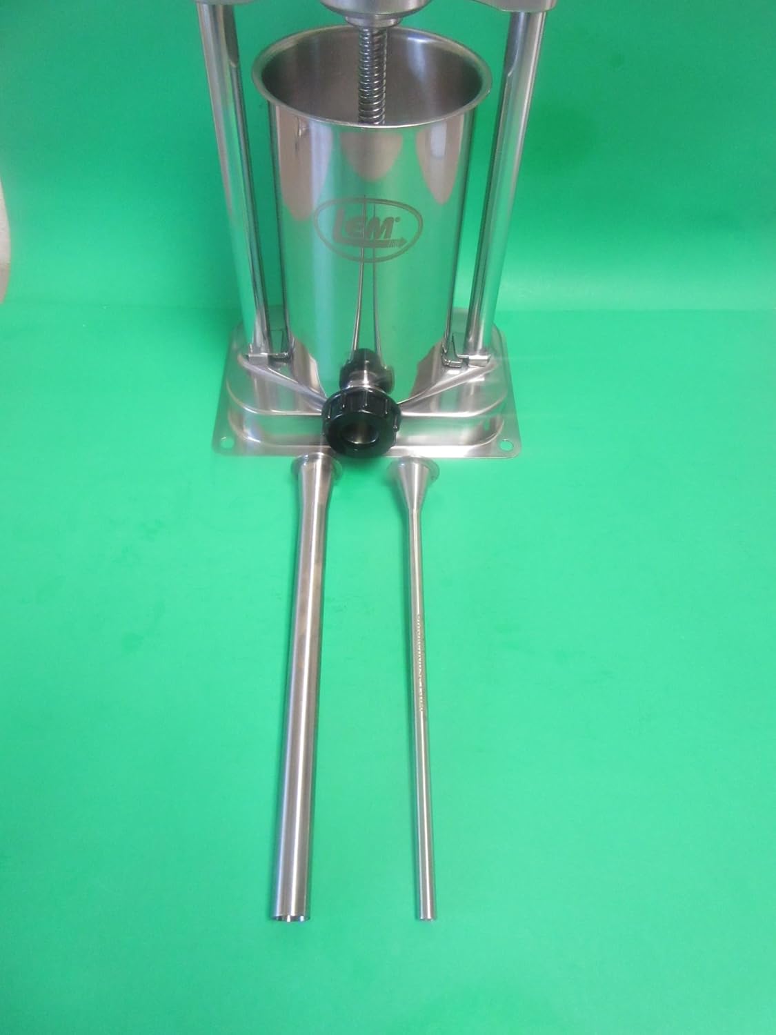 *COMBO* 2-Pack. 3/8" and 3/4" diameters. Stainless Steel sausage stuffer tubes for small 3 & 5 lb stuffers. Fits LEM Mighty Bite and many other SMALL sausage stuffers.