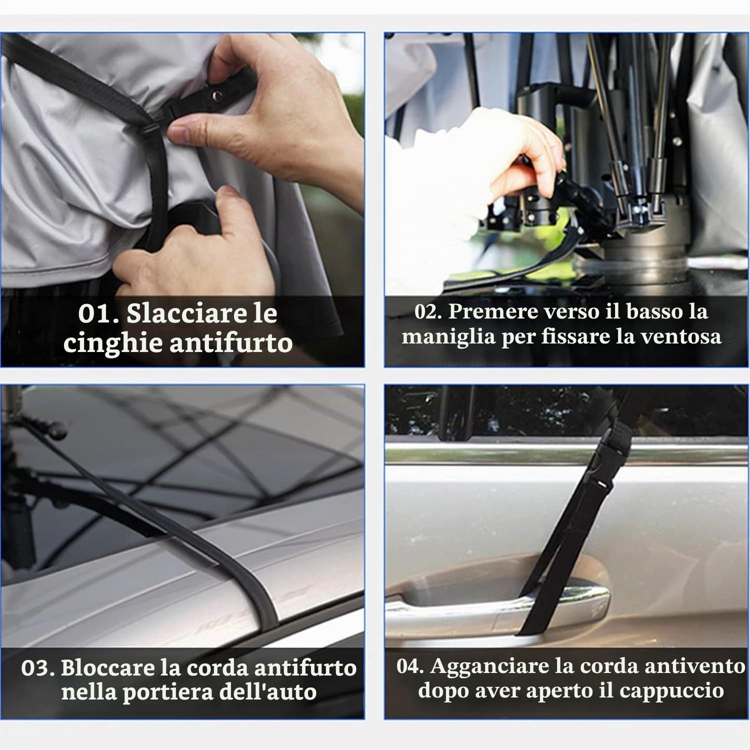 Tenda da Tetto, Tenda Ombrello per Auto Completamente Automatica, Riparo Mobile per Auto, Copertura Protettiva Anti-UV Piegata Portatile, Impermeabile, Vento, Neve, Grandine,Navyblue-450x230cm