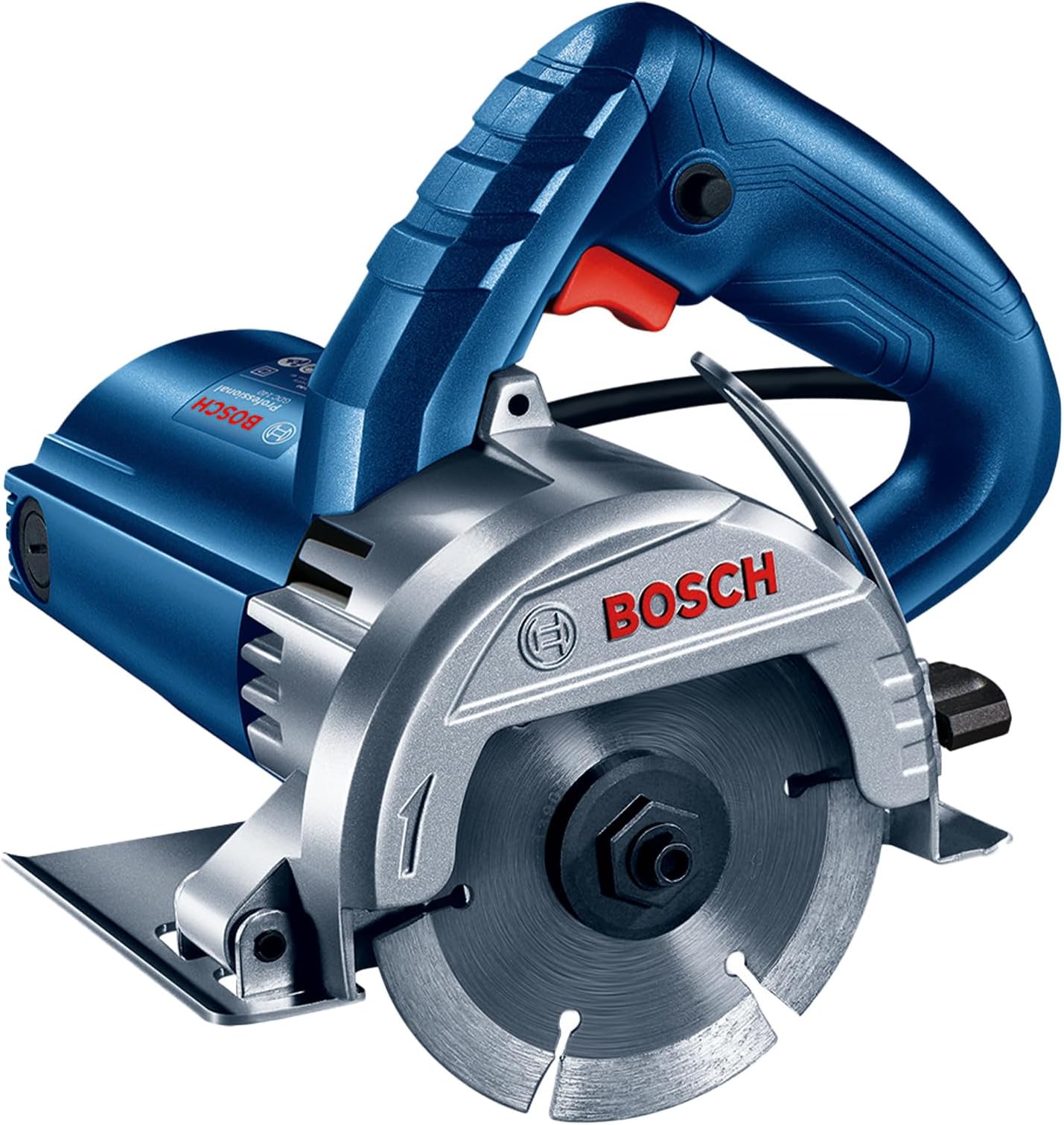 BOSCH Professional GDC 140 Electric Tile Cutter, Electric Tile Cutter with Chuck Wrench, 3kg 100 Grams, Protection Guard & Double Insulation, Low Vibration Tile Cutter, 1 Yr Warranty