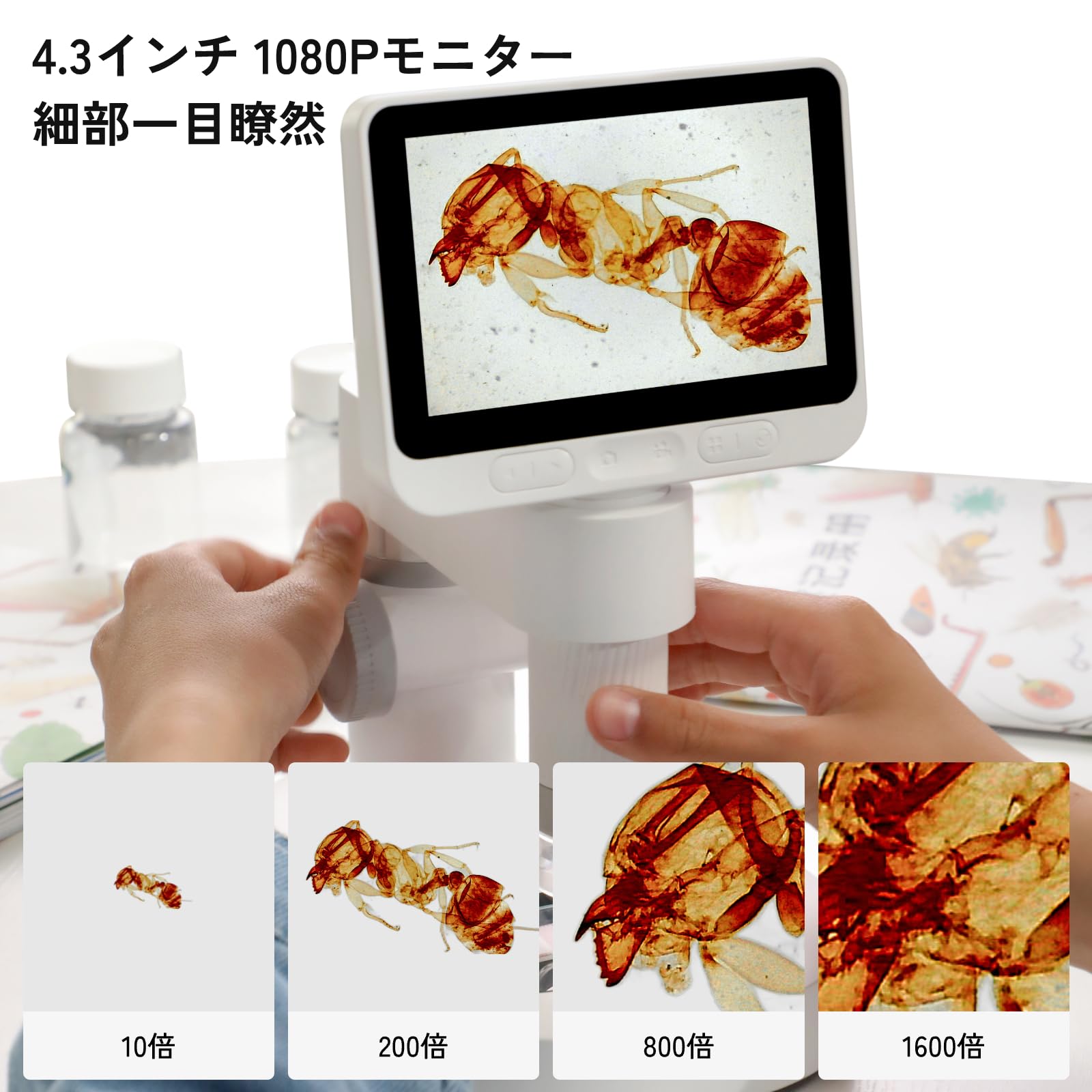 ❤高性能＆最新最先端型❣研究室さながらの本格的な観察が行える❤デジタル顕微鏡 Amazon.co.jp: BEAVERLABデジタル顕微鏡ダーウィンM2 人気 100