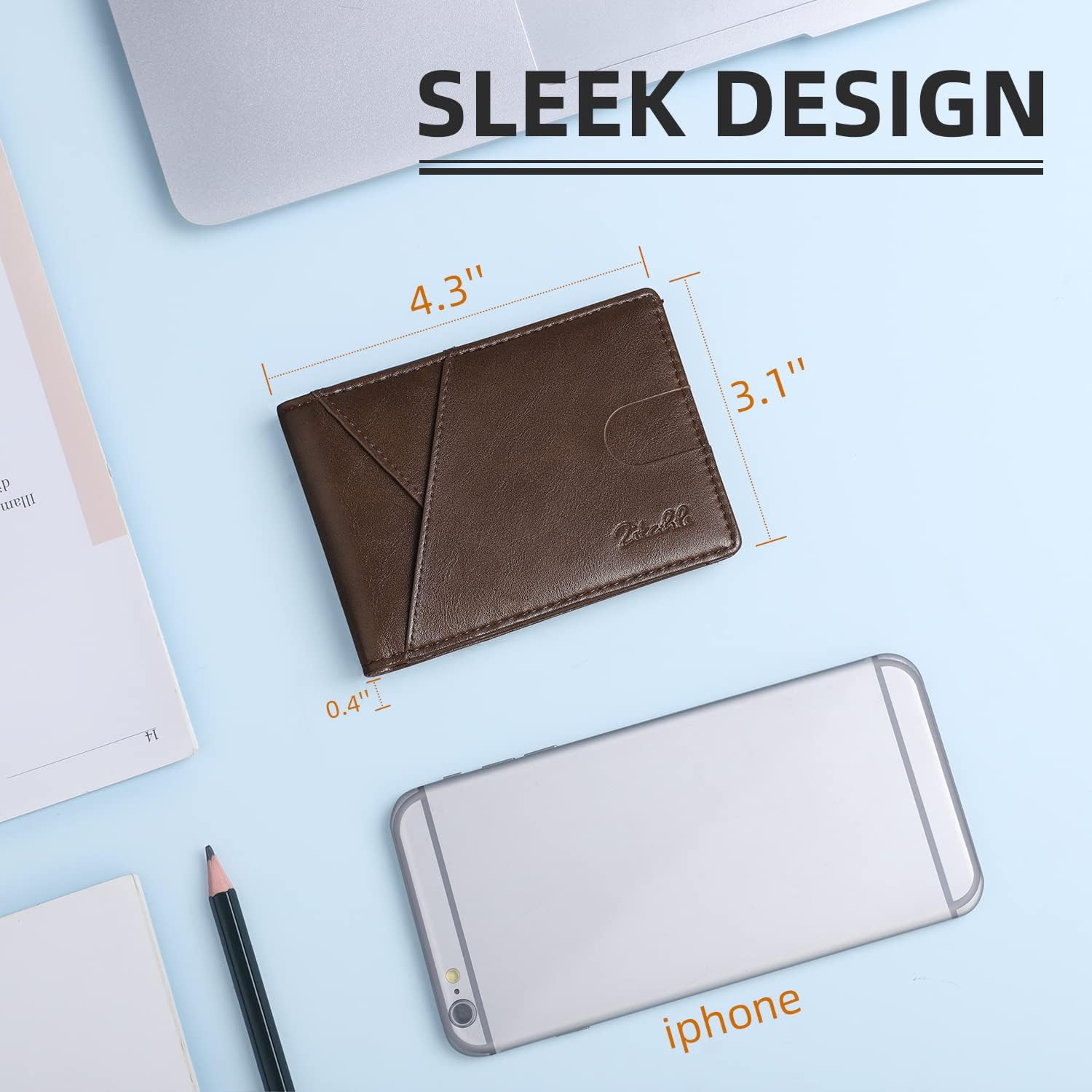 Zitahli Wallet for Men Slim 11 Credit Card Holder RFID Blocking Small Men's Wallet Bifold Minimalist Front Pocket With Mens Gifts Box | Slim, RFID Blocking, Premium, Front Pocket, Gift Box, Leather Card Holder - Image 2