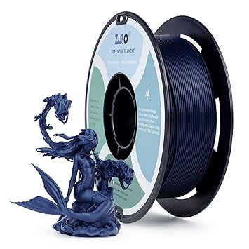 ZIRO Carbon Fiber PLA 1.75mm,3D Printer Filament Carbon Fiber PLA 1.75mm 0.8KG Spool - Navy Blue