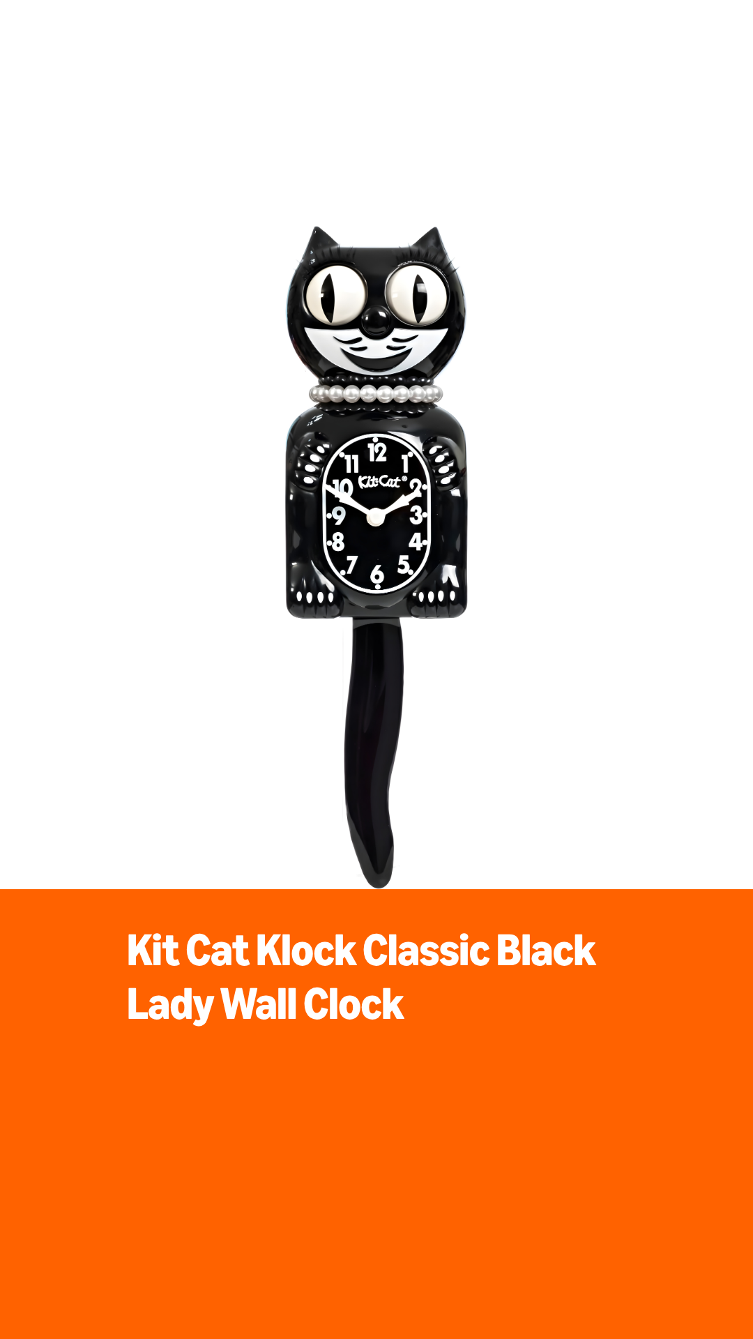 Amazon.com: Kit-Cat Clock Limited Edition Classic Black Lady - Cat