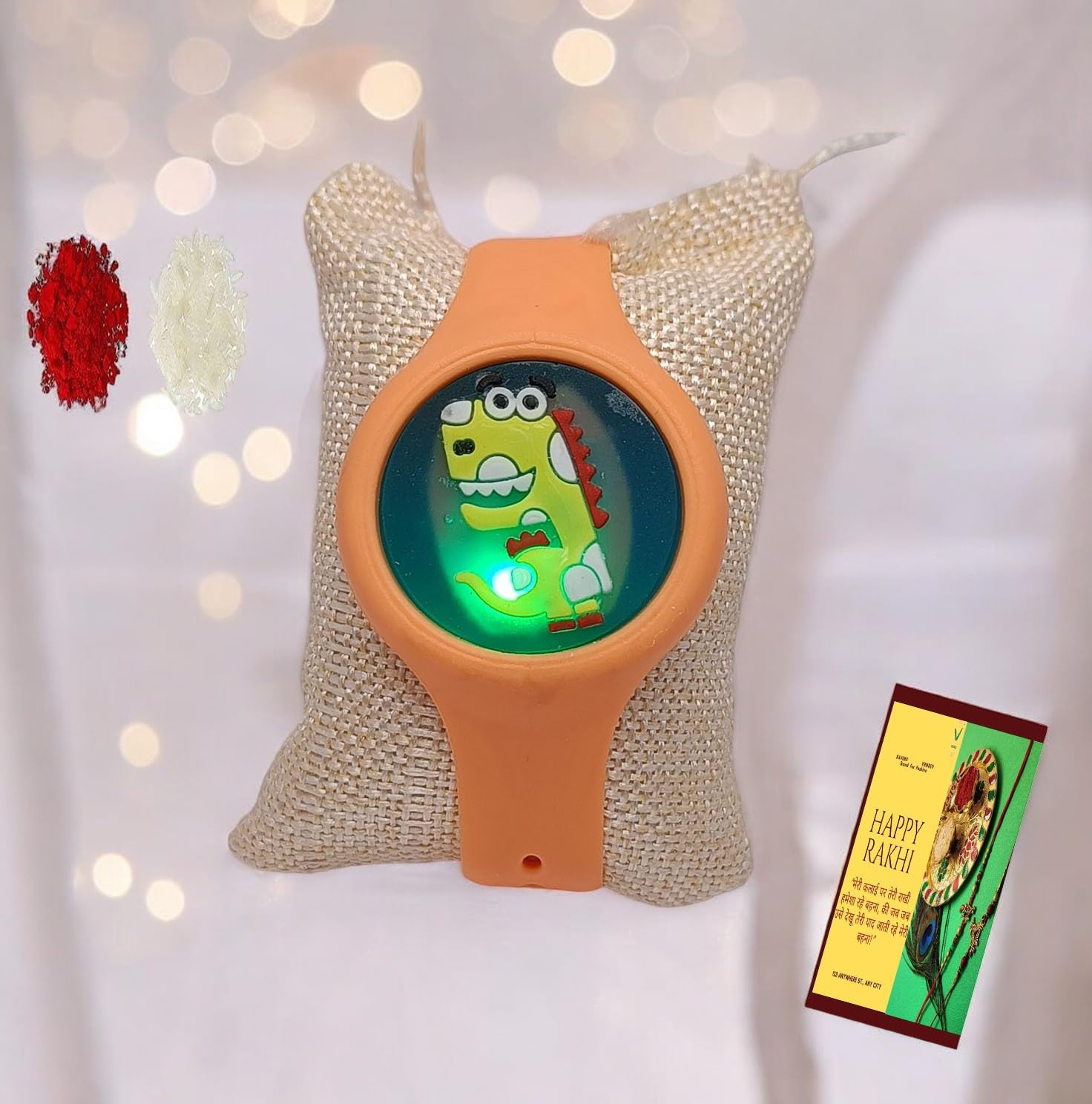 KAVIM 1 Premium Band light Cartoon Kids Rakhi RA 24814 2