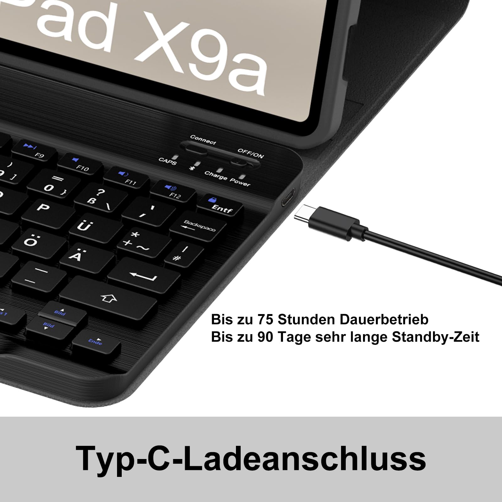 Custodia con tastiera per Honor Pad X9a 11,5 pollici 2025 con mouse, touchpad Custodia con tastiera staccabile con porta penna per Honor Pad X9a 11,5 pollici 2025 Custodia con tastiera per Honor Pad X9a 11,5 pollici 2025 con mouse, touchpad Custodia con tastiera staccabile con porta penna per Honor Pad X9a 11,5 pollici 2025