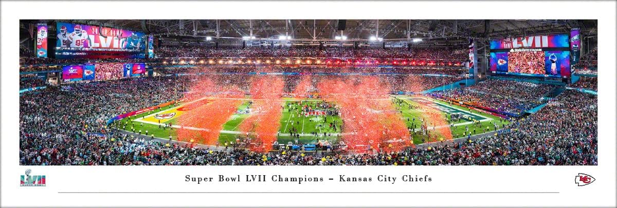 Kansas City Chiefs, 2023 Super Bowl Champions - Unframed 40 x 13.5 Poster by Blakeway Panoramas