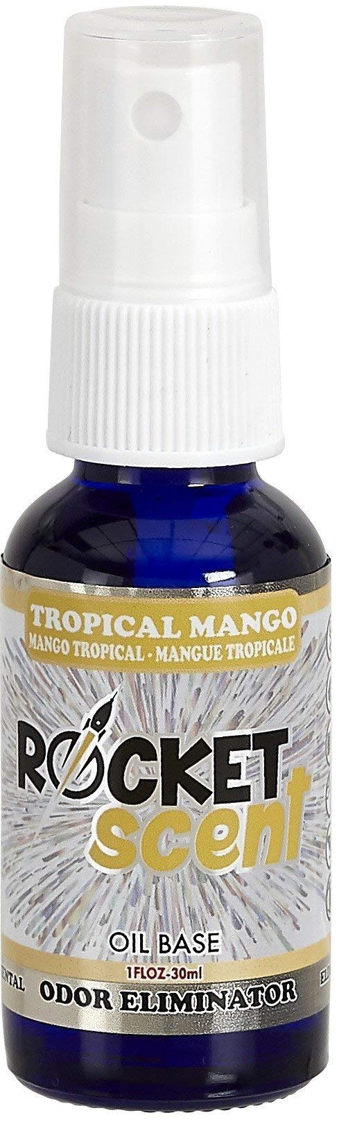 Rocket Scent Spray Tropical Mango 1 FL OZ Oil Base Concentrated Odor Eliminator
