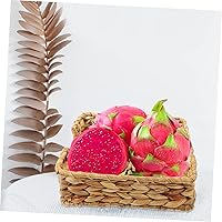 Vista 6 de Zerodeko Cesta de paja cuadrada de mimbre organizador de pañuelos caja de almacenamiento de cocina cesta de estante