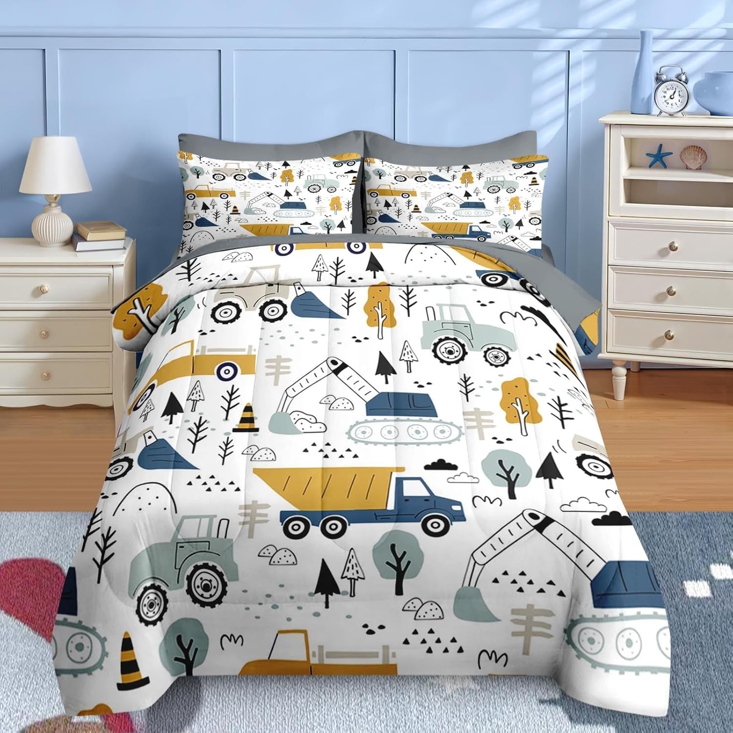 Couette 220x240 chaude sans housse lavable avec 2 taies d'oreiller